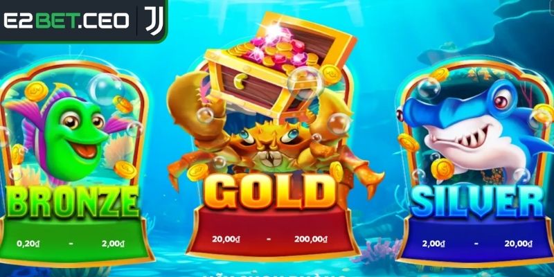 Bắn Cá Cua Vàng E2Bet – Kho Báu Và Trúng Thưởng Bất Tận 1 Tổng quan về game bắn cá Cua Vàng E2Bet
