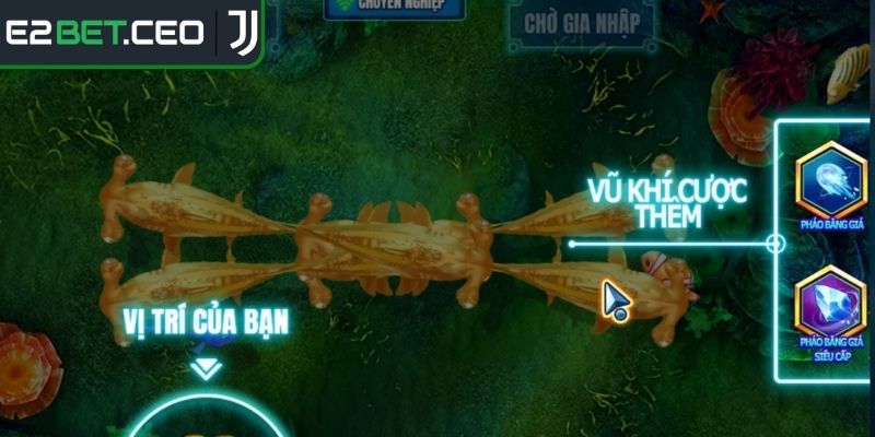 Bắn Cá Long Vương E2Bet – Thử Thách Chinh Phục Kho Báu Vàng 2 Một số loại vũ khí nâng cao tỷ lệ săn cá