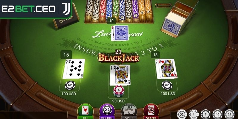 Blackjack Online E2BET – Chinh Phục Game Bài Đỉnh Cao 3 Chiến thuật làm chủ cho người mới