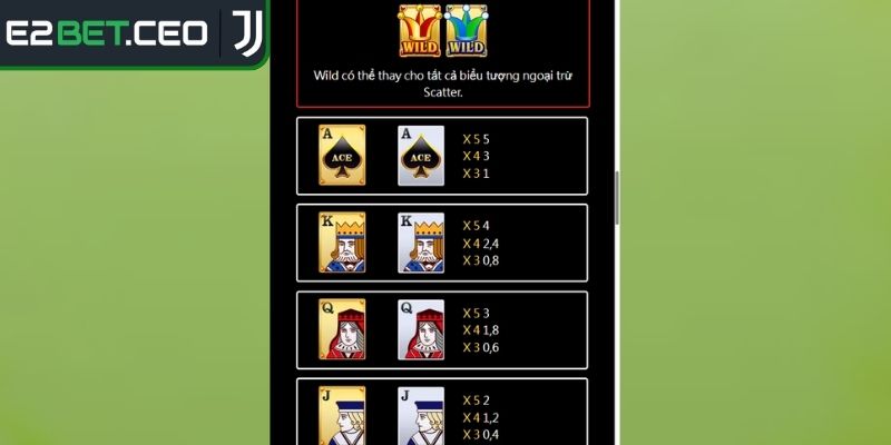 Super ACE Nổ Hũ E2BET – Trải Nghiệm Slot Đổi Thưởng Đỉnh Cao 2 Cách chơi cơ bản Super ACE nổ hũ